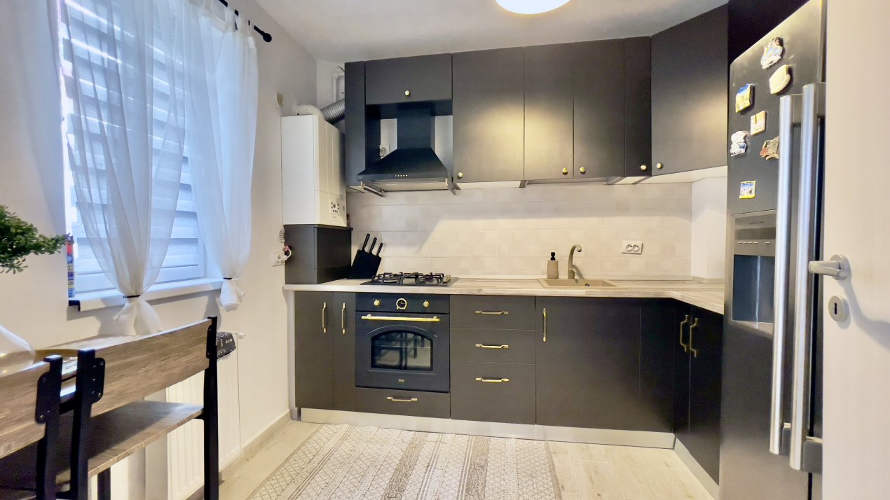 2 camere mobilat cochet Confort Urban cu loc de parcare