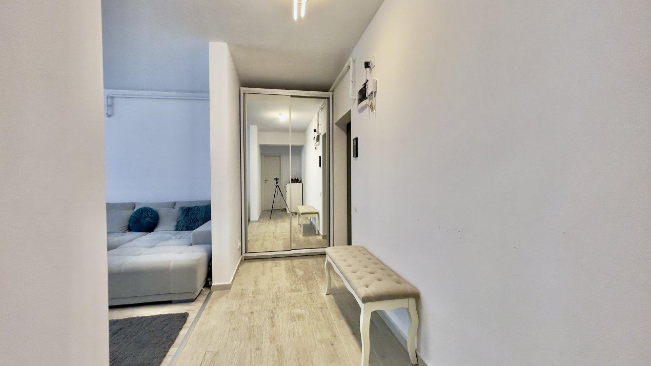 2 camere mobilat cochet Confort Urban cu loc de parcare