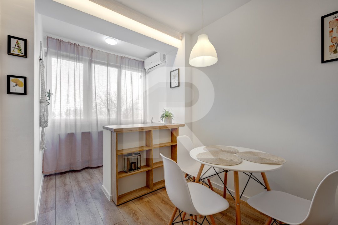 Garsoniera Turnu Măgurele etaj 6/9, mobilata-utilata, prima închiriere