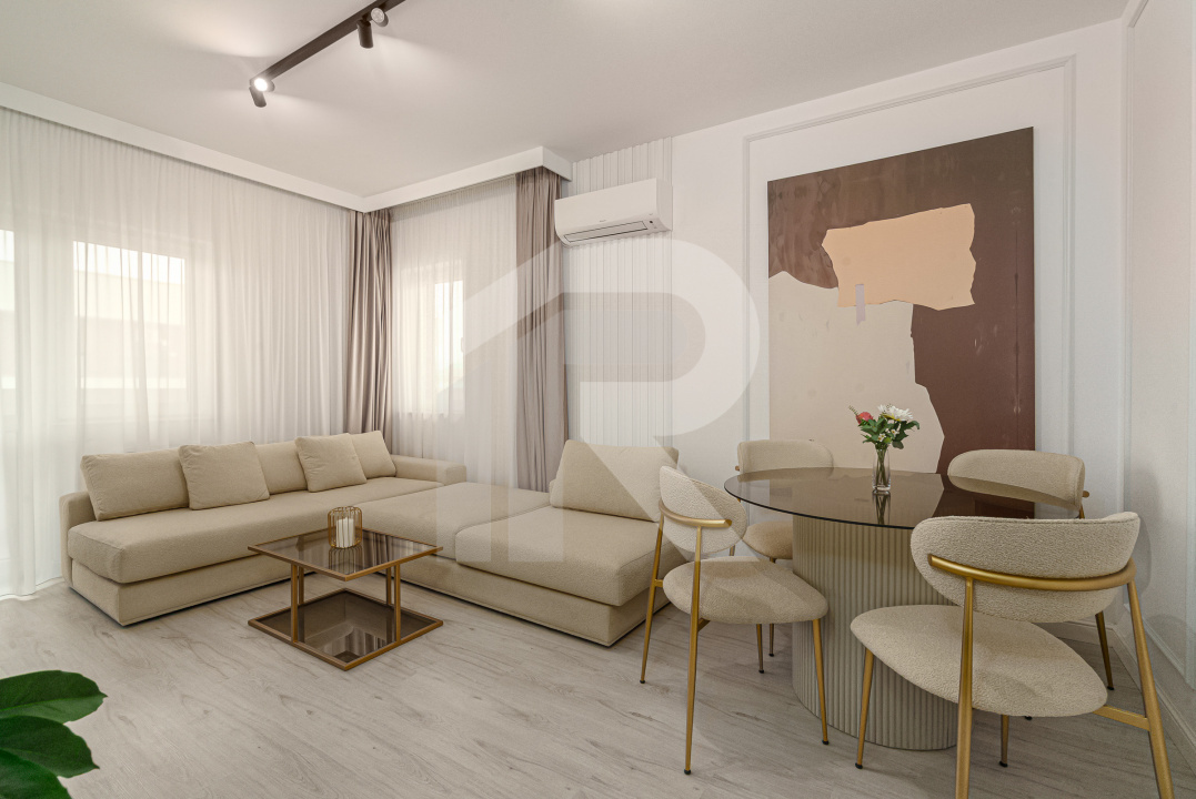 Apartament 3 camere Grand Kristal - mobilat utilat premium cu loc de parcare