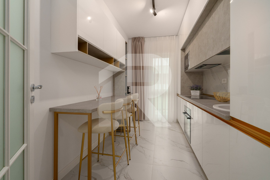 Apartament 3 camere Grand Kristal - mobilat utilat premium cu loc de parcare
