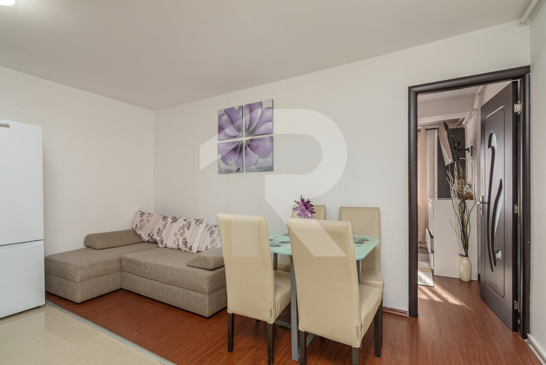 Garsonieră spațioasă 38 mp | Etaj 2/3 | Mobilată & utilată | Str. Valea Furcii